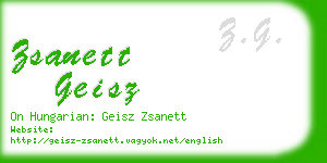 zsanett geisz business card